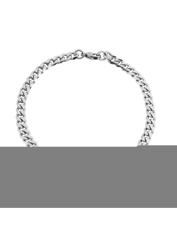 Adeliás Herren Armband aus Edelstahl 22 cm in silber