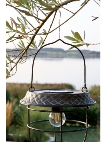 Chic Antique Solarlaterne zum Hängen – Vintage LED in antique zink