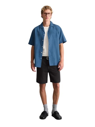 Marc O'Polo DENIM Crayfish Capsule Kurzarmhemd, Normal Fit in Medium Blue 4671