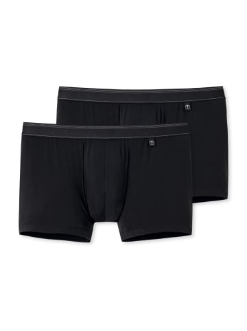 Schiesser Retro Short / Pant Nachtschwärmer in Schwarz