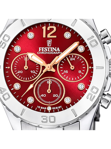 Festina Analog-Armbanduhr Festina Boyfriend silber mittel (ca. 39mm)