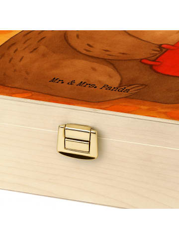 Mr. & Mrs. Panda Teebox Bär Morgenkaffee Design ohne Spruch in Weiß