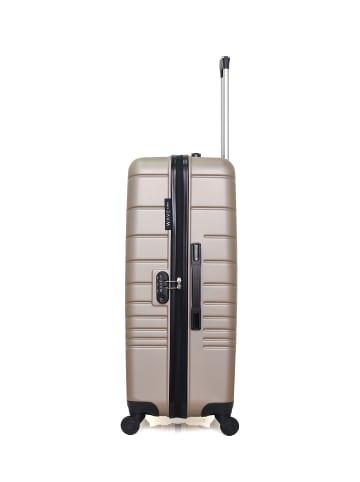 WAVE PARIS Großer Hartschalenkoffer TIGRE in Beige (95L)