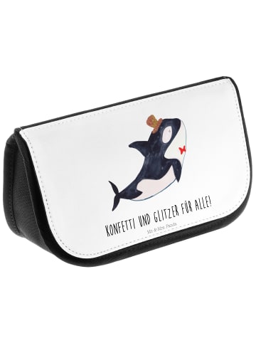 Mr. & Mrs. Panda Kulturtasche Orca Zylinder mit Spruch in Weiß