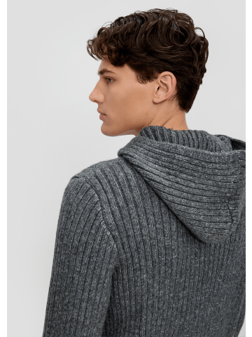 QS Strickpullover langarm in Grau