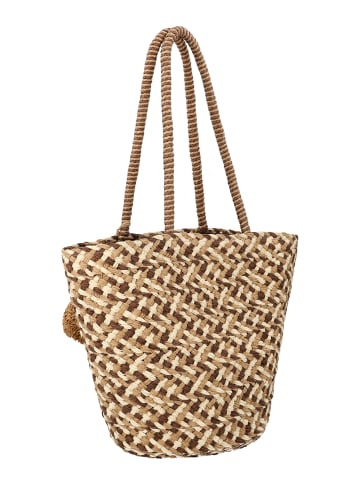 usha FESTIVAL Women Tote Bag in Dark Beige