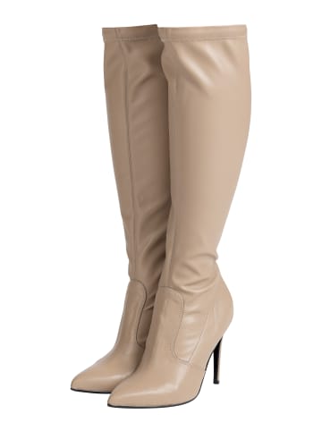 faina Lederstiefel in Beige