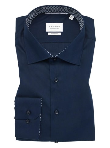 Eterna Langarmhemd in navy