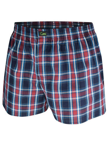 green panther Webboxershorts 6er Pack in Schwarz / Rot / Navy