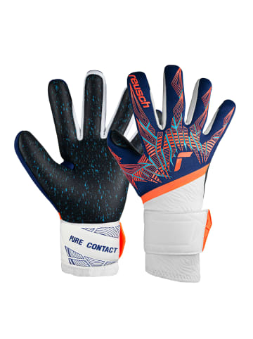 Reusch Torwarthandschuh Pure Contact Fusion Junior in 4848 premi blu/electr oran/blc