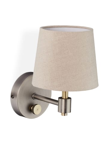 relaxdays Wandlampe in Beige