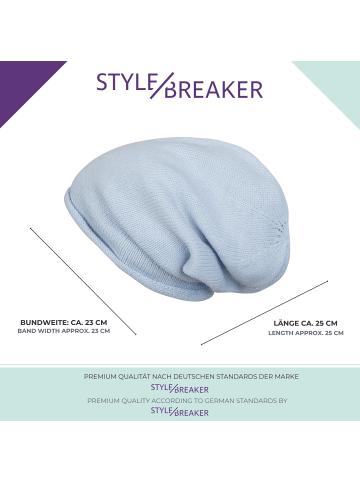 styleBREAKER Feinstrick Beanie Mütze in Rose