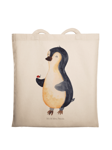 Mr. & Mrs. Panda Schultasche Pinguin Marienkäfer ohne Spruch in Creme