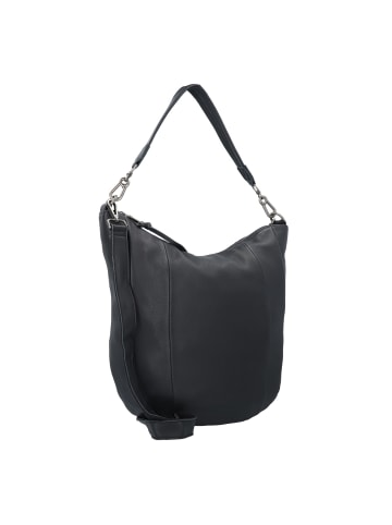 FREDs BRUDER Chinte Schultertasche Leder 36 cm in black