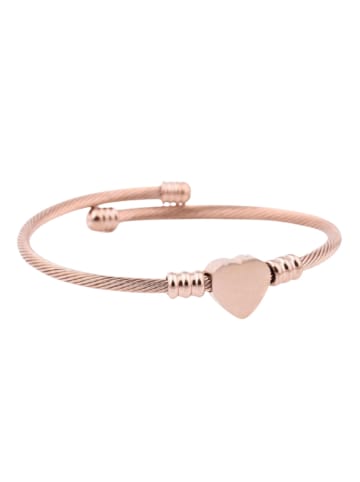 ENGELSINN Armband Heart hochwertiger, universell verstellbarer Armreif in Roségold