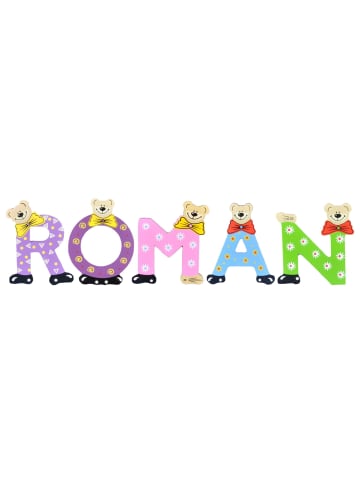 Playshoes Deko-Buchstaben "ROMAN" in bunt