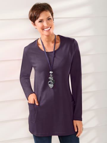 Sieh an! Longshirt in pflaume