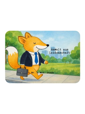 Mr. & Mrs. Panda Magnet Anwalt Leidenschaft Design mit Spruch in Weiß