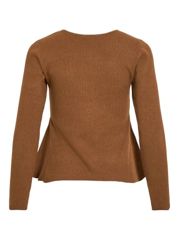 Vila Strickpullover in Chocolate Brown