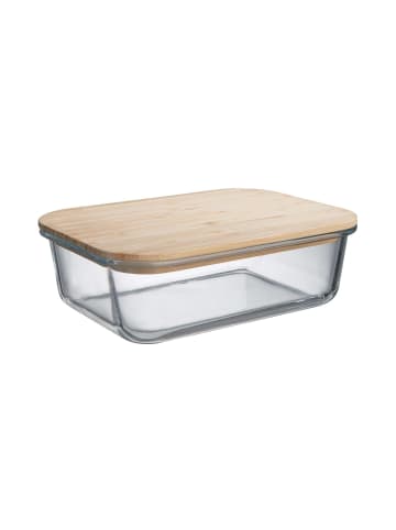 Butlers Lunchbox mit Bambusdeckel 1500ml NATURALS in Transparent-Natur