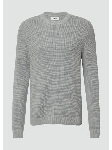 s.Oliver Strickpullover in 9400_grau meliert