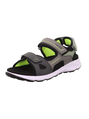 superfit Sandale CRISS CROSS in Grau/Hellgrün