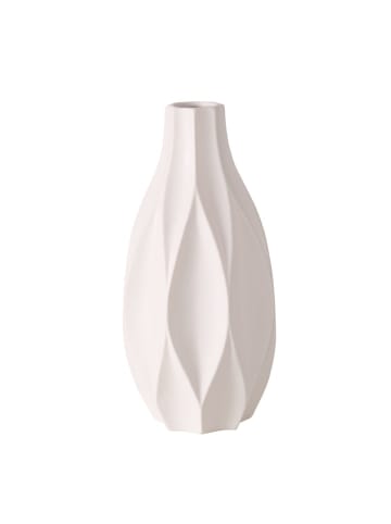 Boltze Deko-Vase AVANTIKA, matt in Weiß, Ø 16 x (H) 30 cm