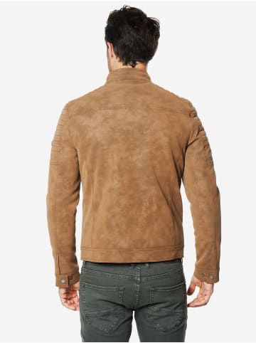 KOROSHI Kunstlederjacke in braun