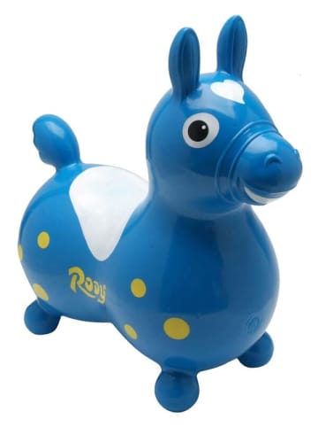 Gymnic Jakobs 4019961 - Hüpfpferd Rody, blau, ca. 54 cm - 3-5 Jahre