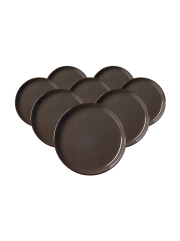 Ritzenhoff & Breker 8er Set Dessert-Teller Visby ø 20,5 cm in Dunkelgrau