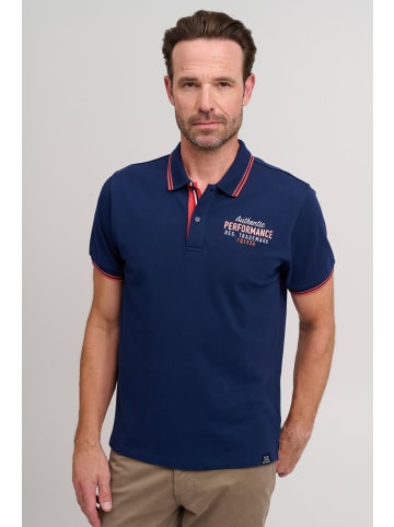 FQ1924 Poloshirt FQWiar 21900096-ME Modisches Poloshirt mit Print in Blau