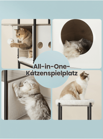 Feandrea Katzenbaum Caen in Greige - (B)40 x (H)153 x (T)80 cm