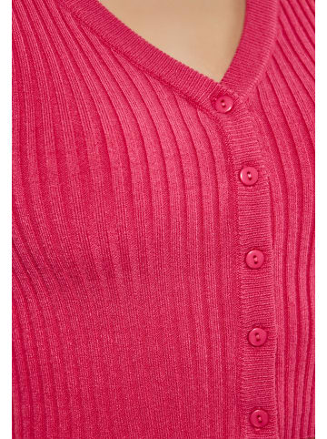 Swirly Damen Cropped Cardigan in PINK