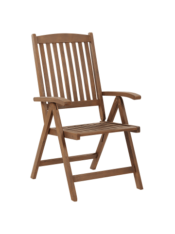 Beliani Klappbare Gartenmöbel AMANTEA in Braun - (W) 54 x (H) 105 x (L) 69 cm