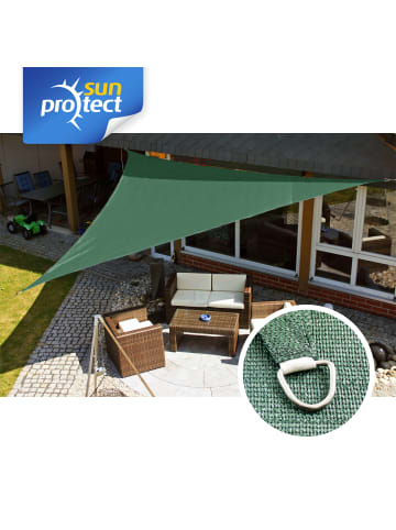 Gartenia sunprotect Professional Sonnensegel, 5 x 5 x 7 m, 90° Grad Dreieck, grün in Grün