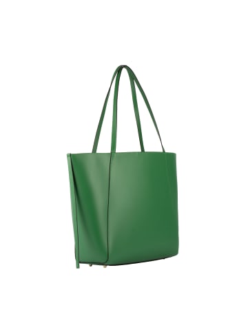 Usha Leder Shopper in Grün