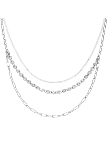 Smart Jewel Collier Zweireihig in Silber