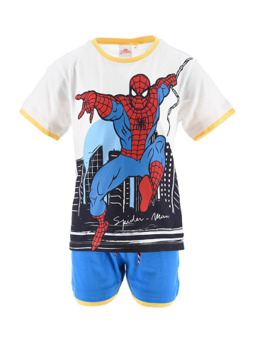 Spiderman 2tlg. Outfit: Sommer-Set  T-Shirt und Short in Weiß