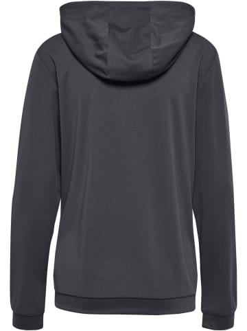 Hummel Hummel Zip Kapuzenpullover Hmlauthentic Multisport Damen Atmungsaktiv Schnelltrocknend in ASPHALT