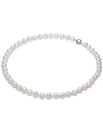 Lulu & Jane Perlen-Kette aus Sterling Silber mit Süßwasser-Zuchtperle in weiß