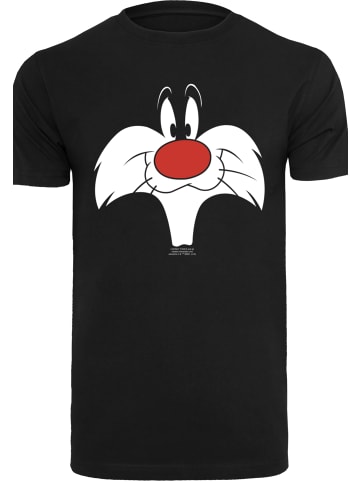 F4NT4STIC T-Shirt Looney Tunes Sylvester Big Face in schwarz