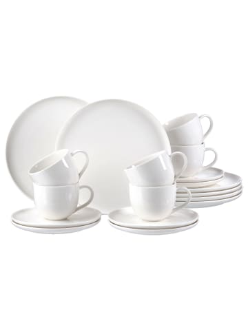 Ritzenhoff & Breker 18er Set Kaffeeservice Skagen weiß in weiß