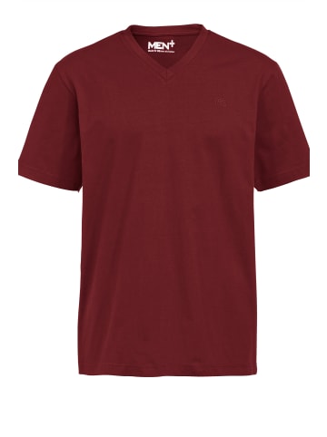 Men Plus Kurzarm T-Shirt in rot