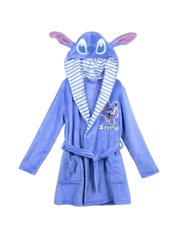 Cerda Kinder Bademantel mit Kapuze Disney Stitch in Blau