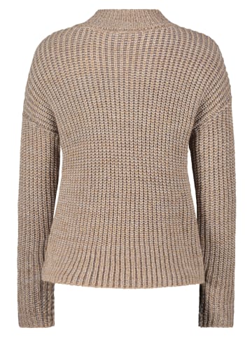 BETTY & CO Strickpullover mit Struktur in Camel/Grey