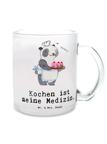 Mr. & Mrs. Panda Teetasse Bär Kochen mit Spruch in Transparent