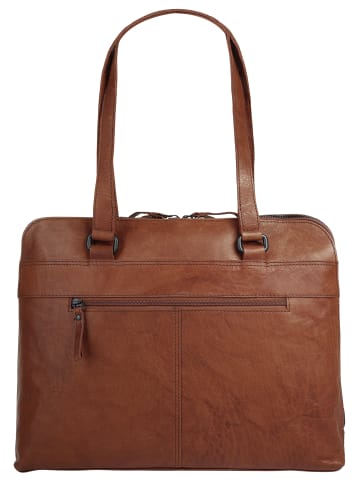 SPIKES & SPARROW Shopper echt Leder in cognac