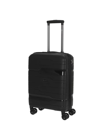 Check.In Memphis - 4-Rollen-Kabinentrolley 55 cm (blau) in schwarz