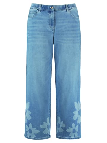 SAMOON Hose Jeans verkürzt in Sky Blue Denim