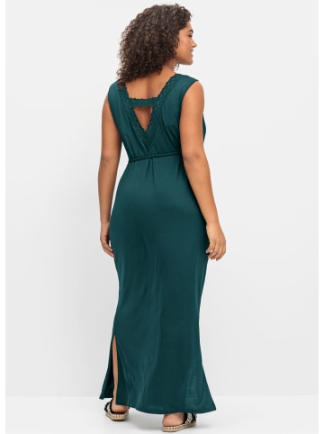 sheego Maxikleid in petrol